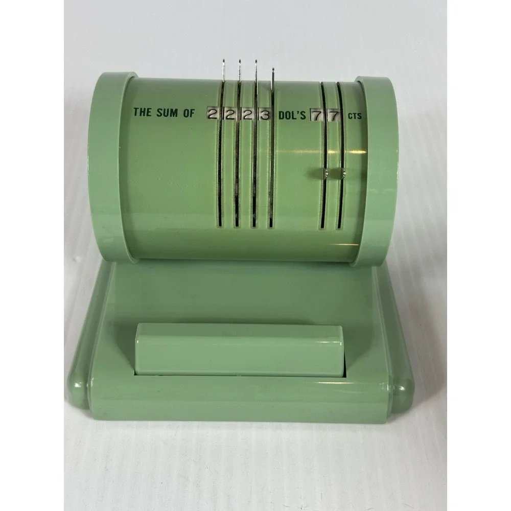 VTG Perma Print Check‎ Protector Checkwriter For Home Business Box Instructions